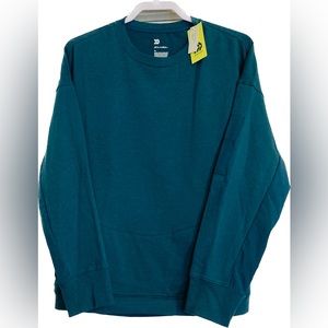 All in Motion French Terry Woven Mix Crew